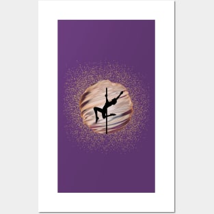 Pole Dancer In The Purple Sphere Posters and Art